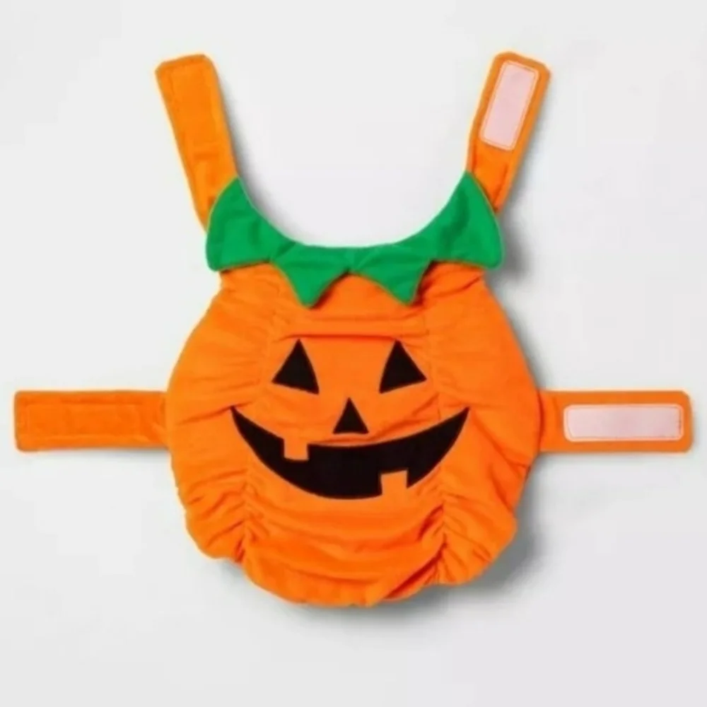 NWT Halloween Plush Pumpkin Pet Dog Costume | Hyde & EEK! Boutique Jack-O-Latern